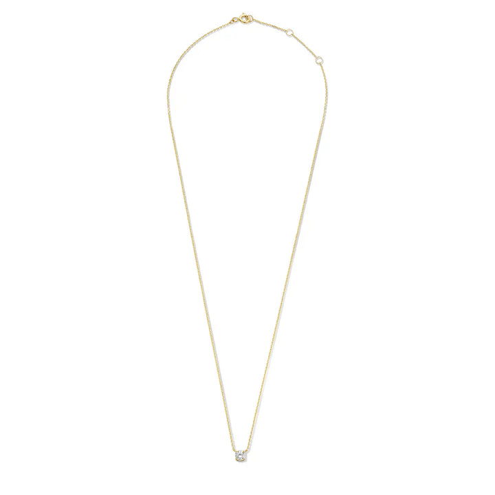 18K Gold Moissanite Necklace