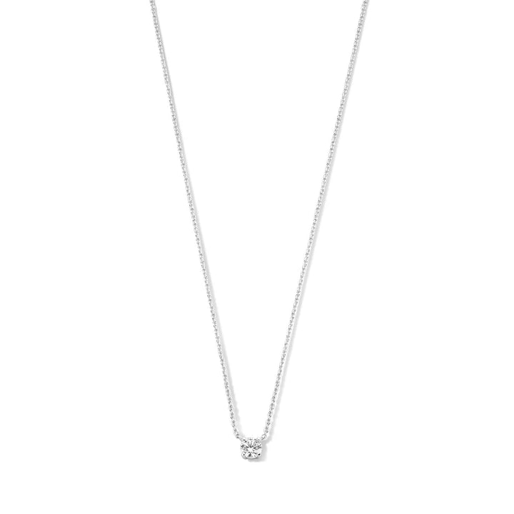 18K Gold Moissanite Necklace