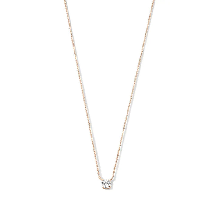 18K Gold Moissanite Necklace