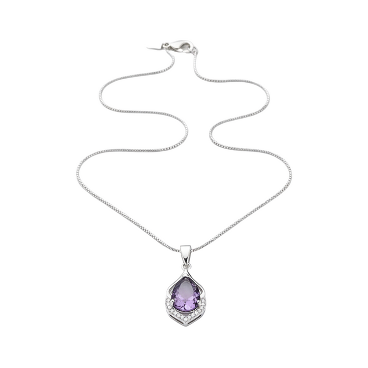 Sophisticated Purple Crystal Necklace