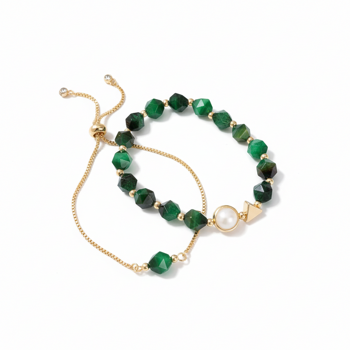 Elegant Green Stone Bracelets