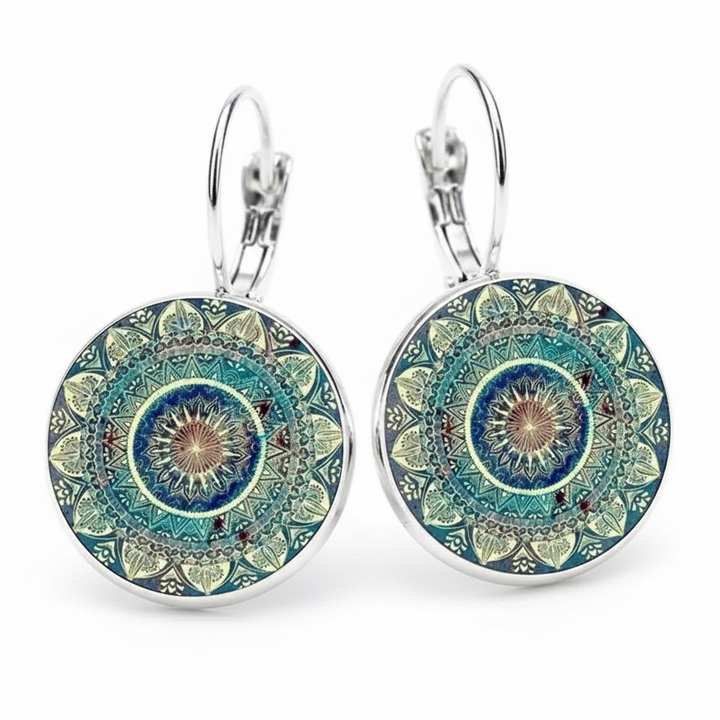 Vintage Circular Mandala Earrings