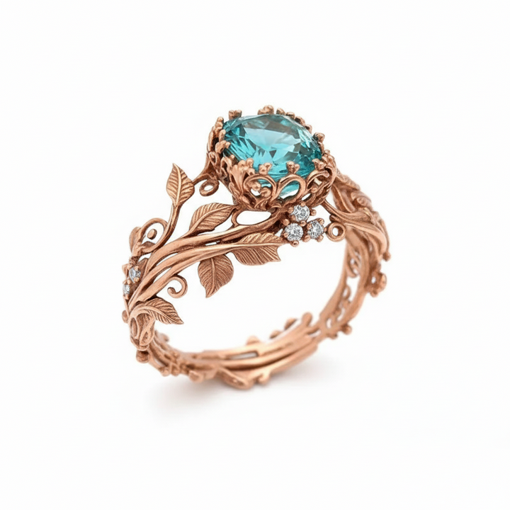 Pure Green Crystal Ring