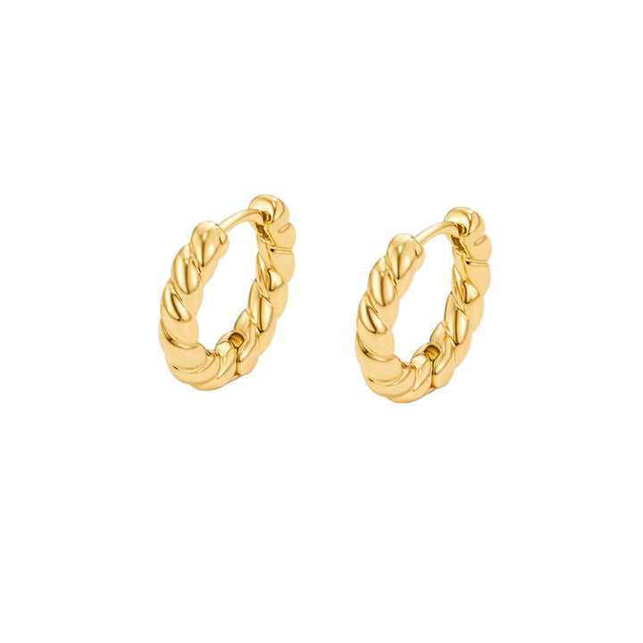 Luna Twist Gold Earrings