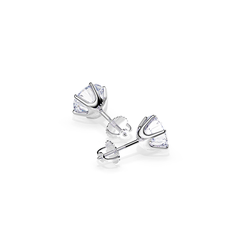 Tera Earrings in White Gold