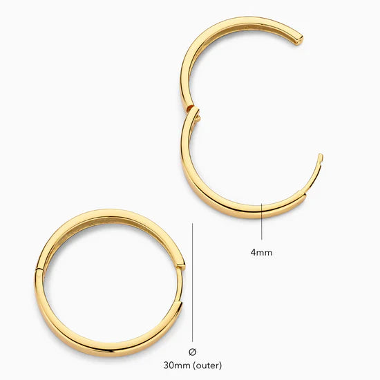 18K Gold Gia Hoops