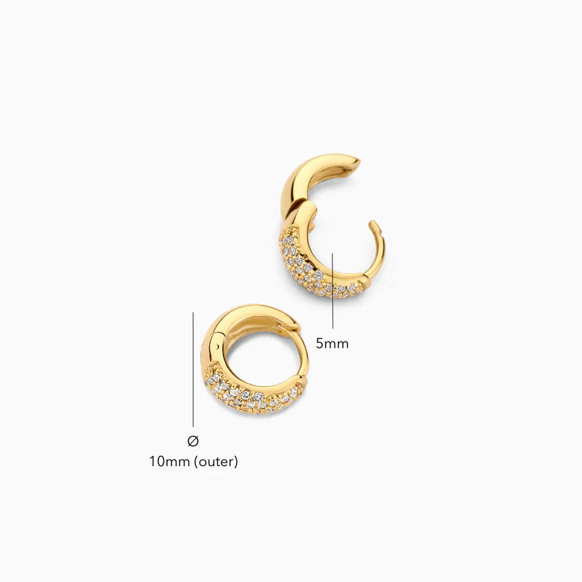 Mini Jules Gold Hoop Earrings 18K