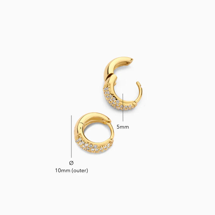 Mini Jules Gold Hoop Earrings 18K