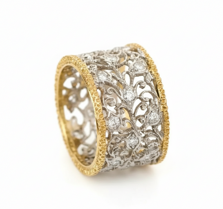 Vintage Gemstone Ring with Zirconia