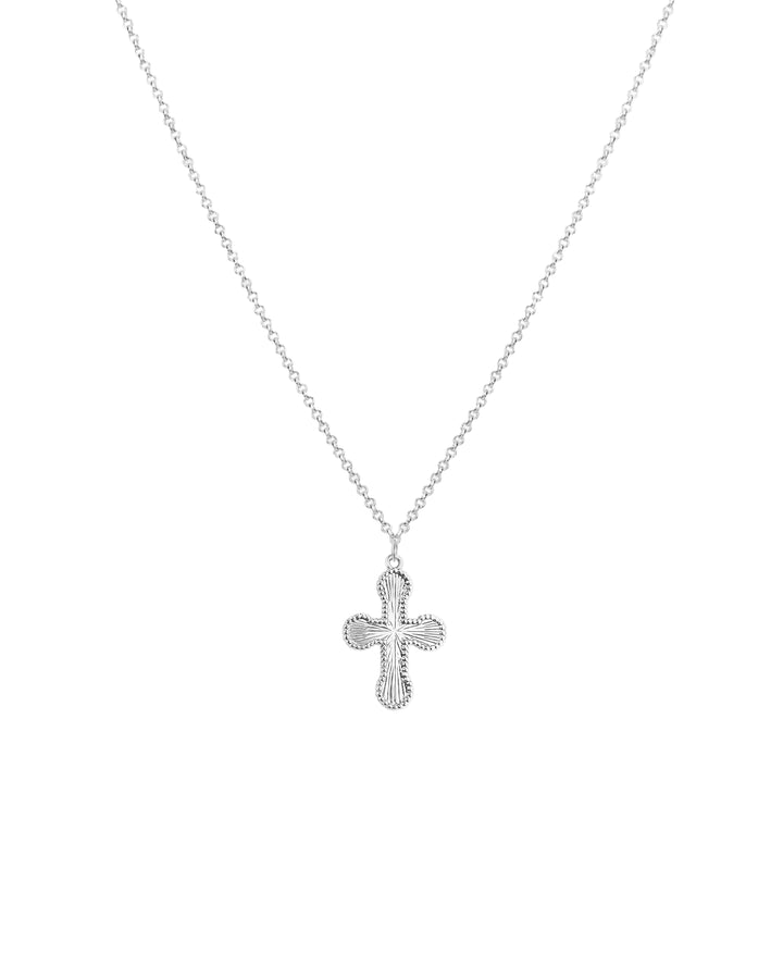 Minimalist Mini Cross Silver Necklace